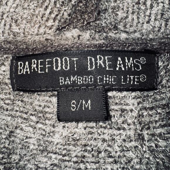 Barefoot Dreams Bamboo Chic S/M Beige Calypso Wrap Cardigan Sweater Lagenlook - Picture 4 of 6